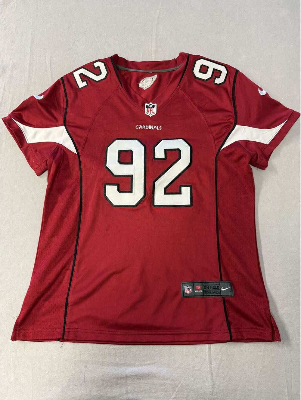 Kids XL - Arizona Cardinals Embroidered Football Jersey #92